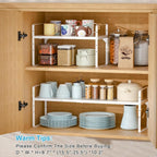 15.5 to 25.5 Inch Expandable Kitchen Cabinet Organizer Shelf, 30 LBS Heavy Duty - Image 8