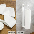 MONEER Kitchen Roll Holder Under Cabinet, Paper Towel Holder, Aluminum Alloy - Image 4