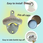 Old Style Wall Mounted Bottle Opener, Rustic Silver Rustproof Screw in Wall - Image 6