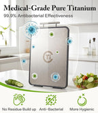 Titanium Cutting Board for Kitchen- Double Sided Chopping Board - Image 5