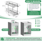 2-Tier Pull Out Cabinet Organizer, Soft Close Cabinet Slide Out Shelves - Image 3