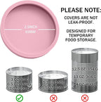OHMO 2 Pack Cat Food Can Lids, Small Size Silicone Pet Food Can Lids Covers - Image 2