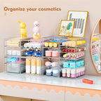 ARSTPEOE 30 Drawers, Acrylic Desk Makeup Organizer, Plastic Drawers Organizer - Image 4