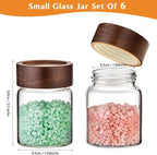 6 pc Glass Spice jars Glass Jars - Image 2