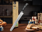 CoquusAid Bread Knife for Homemade Bread, 9 Inch Multifunction Serrated Knife - Image 6