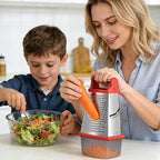 Ourokhome Cheese Grater with Handle, Stainless Steel Box Grater, 4 Side Kitchen - Image 2