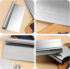 CoguZed 2 Pack Stainless Steel Pastry and Dough Cutter/Scraper/Knife Set - Image 3