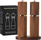 Wooden Salt and Pepper Grinder Set, Refillable Salt and Pepper grinder - Image 7