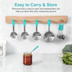 Bopei Measuring Cups and Spoons Set Stainless Steel 10 Piece - Image 5