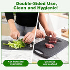 Cutting Boards, 12.5"×7.7" Plastic Chopping Board Made From Natural Food Grade - Image 4