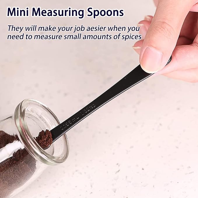 DOTINGHUX Measuring Spoons, Plastic Measuring Spoons Set - Image 6