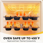 HONGBAKE Bakeware Sets, Baking Pans Set - Image 6