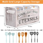 Utensil Holder, Wooden Utensil Holder - Image 3