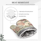 Cactus Succulent Silicone Oven Mitts Pan Mats Set of 2, Heat Resistant Gloves - Image 4