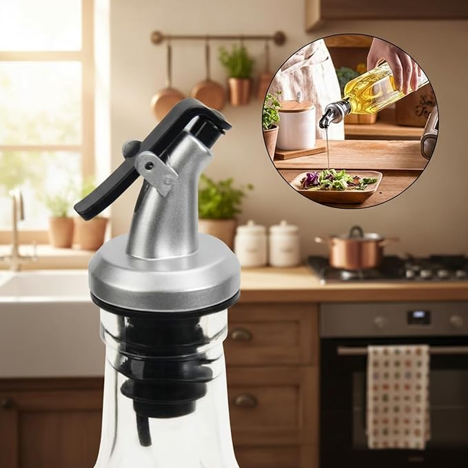 WERTIOO 6 PACK Glass Olive Oil Dispenser Bottle, 17 OZ/500ml Oil Dispenser - Image 5