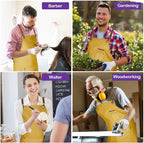 Chef Apron for Men Women with Gift Box Pack, Cross Back Apron with Pockets for - Image 5