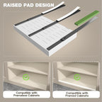 Seinloes 2 Pack Pull Out Cabinet Organizer 19" Deep, Full Extension 3 Slide - Image 2