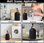Black Glass Soap Dispenser Set - Image 5