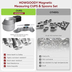 Magnetic Measuring Cups & Spoons Set|304 Stainless Steel Dual Scale Set of 15 - Image 3