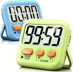 Antonki 2 Pack Digital Timer for Kids, Magnetic Countdown Kitchen Timers for by Antonki