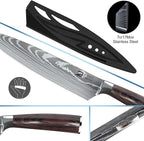 Dfito Chef Knife Sets with Roll Bag, 9 Pieces Professional Knife Set, High - Image 4