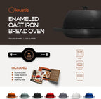 Enameled Cast Iron Dutch Oven for Sourdough Bread Baking | 6 Quart Pot - Image 5