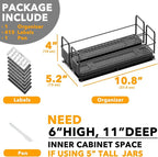 SpaceAid Pull Out Spice Rack Organizer - Image 6