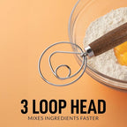 Zulay Kitchen 13 Inch Danish Dough Whisk - Image 5