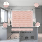 Silicone Drying Mat 16 × 12 – Pink Rose Non-Slip Sink Mat - Image 2
