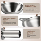 Supercenter Kitchen Funnel, Stainless Steel Mini Funnel, - Image 3