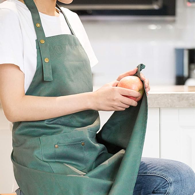 Art Aprons for Painting Pottery Ceramics, Mens Women Kitchen Cooking Aprons - Image 3