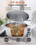 Nuwave 6QT Healthy Enameled Cast Iron Dutch Oven Pot - Image 5