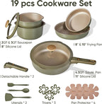 CAROTE 19 Pcs Pots and Pans Set, Nonstick Cookware Sets - Image 2