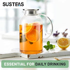 SUSTEAS 2.2 Liter 75oz Glass Pitcher - Image 6