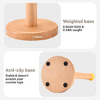 Paper Towel Holder, Wooden Kitchen Roll Stand - Image 4
