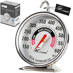 Oven Thermometer 150-600°F Pro Accurate Oven Temperature Gauge by CloudHand