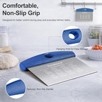 Ourokhome 2 Pack Bench Scraper Dough Cutter, Stainless Steel Dough Scraper - Image 5