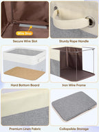 BALEINE 3 Pack Fabric Closet Storage Bins - Image 6