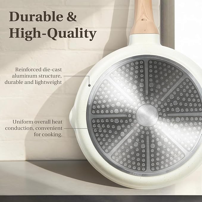 25 Pcs Pots and Pans Set, Nonstick & Non-Toxic Healthy Pots and Pans, - Image 6