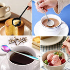 12 Pcs Flower Coffee Tea Spoons Set - Image 3