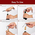 Kit-Home Professional Waiter Corkscrew Wine Openers Set, Upgraded - Image 7