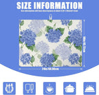 Blue Hydrangea Dish Drying Mat for Kitchen Counter Spring Floral Drying Pad - Image 2