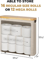 StorageWorks Large Toilet Paper Storage - Image 2