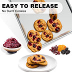 24 Inch Baking Sheet Pans with Rack Set, Natural Aluminum Cookie Sheet - Image 7