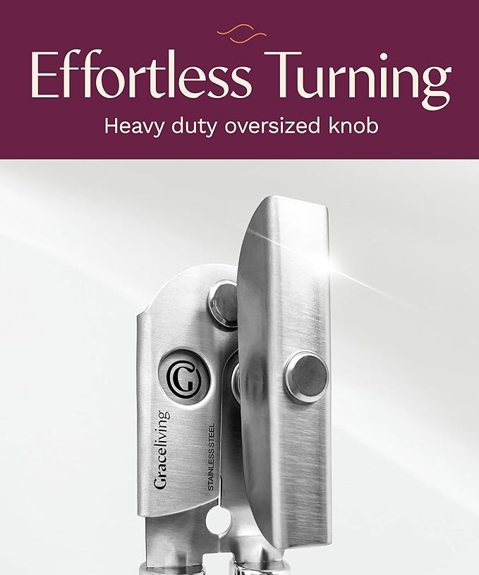 Premium Multifunction Magnetic Manual Can Opener and Bottle Opener, Heavy Duty - Image 3
