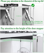Pot Lid Organizer, 304stainless steel door hanging pot lid rack - Image 5