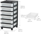IRIS USA Craft Plastic Organizers and Storage, Rolling Storage Cart - Image 3
