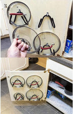 Pmsanzay Cabinet Door Pan Lid Organizer, Wall Mount Pot Lid Rack - Image 4
