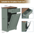 Single 10 Gallon Tilt Out Trash Can Cabinet - Image 6