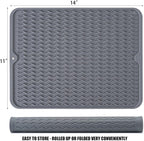 Large 14" x 11" Silicone Dish Drying Mat - Image 2
